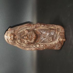 Vintage Native American Indian Man 5” Figurine Bear Cowl #389 Red Mill 1993